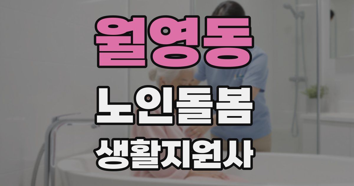 월영동 노인돌봄생활지원사 자격증