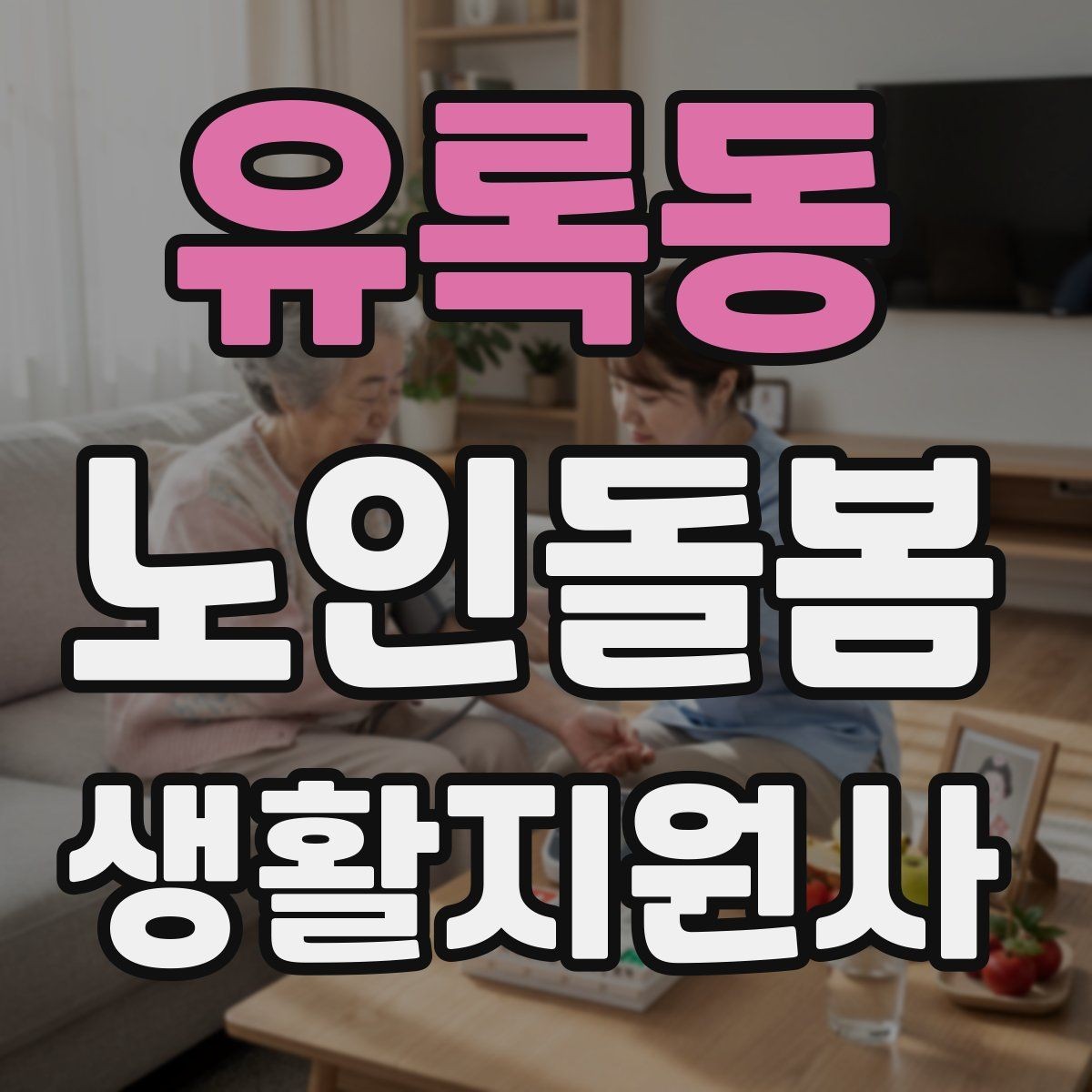 유록동 노인돌봄생활지원사 자격증 욕실 손잡이 의자 점검 포인트