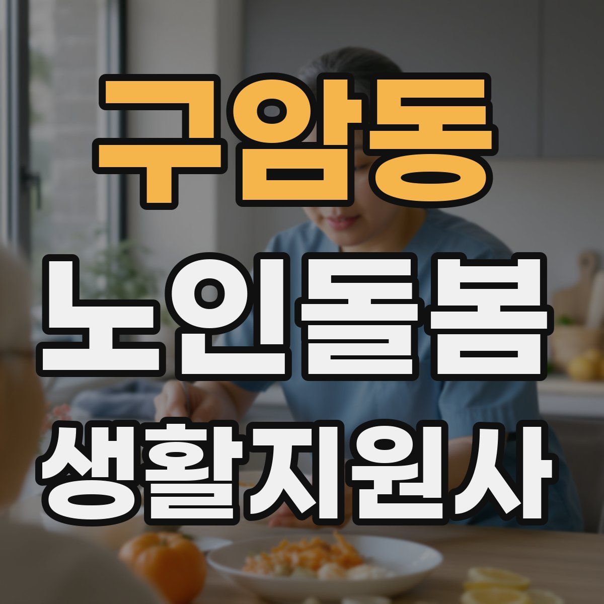 구암동 노인돌봄생활지원사 자격증