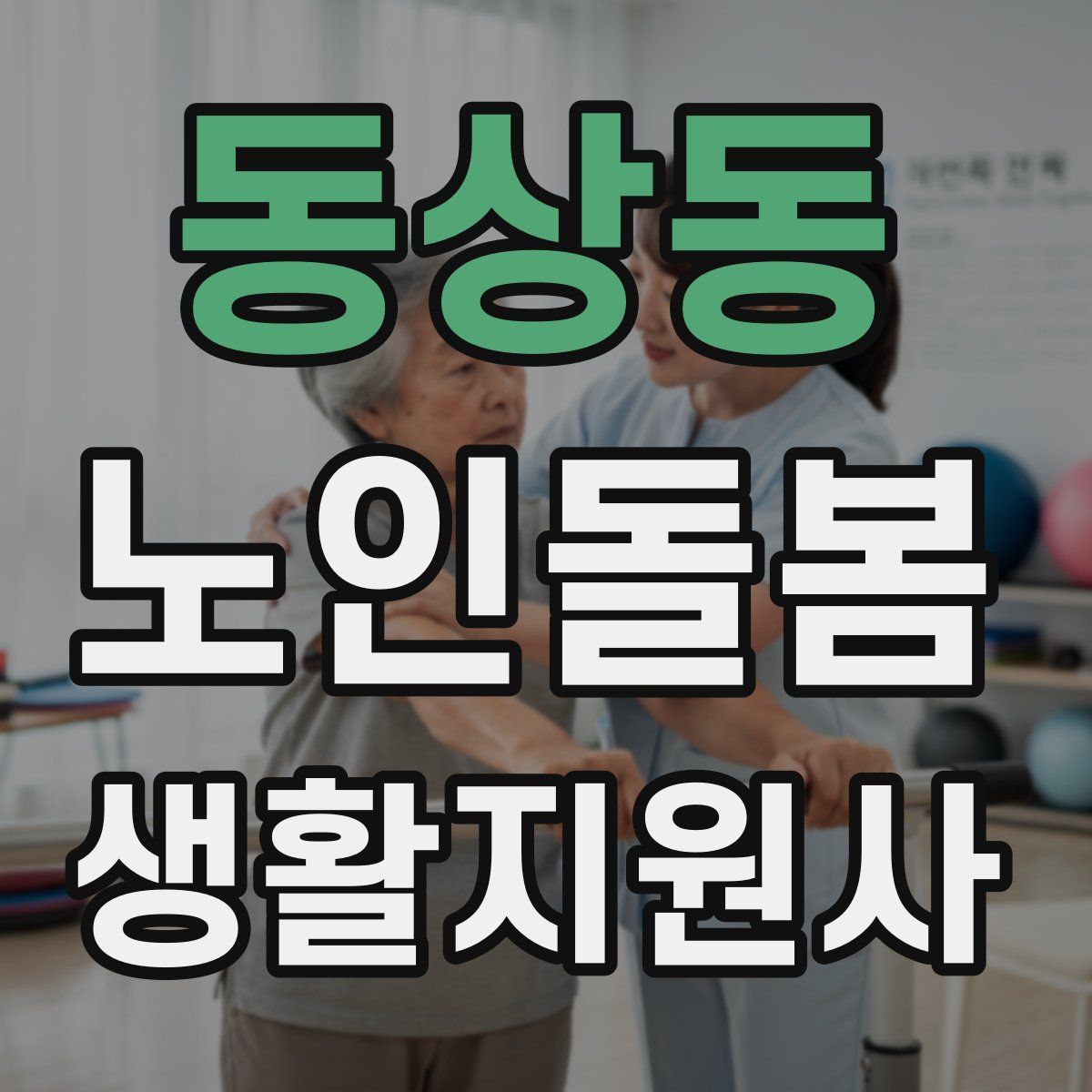 동상동 노인돌봄생활지원사 자격증