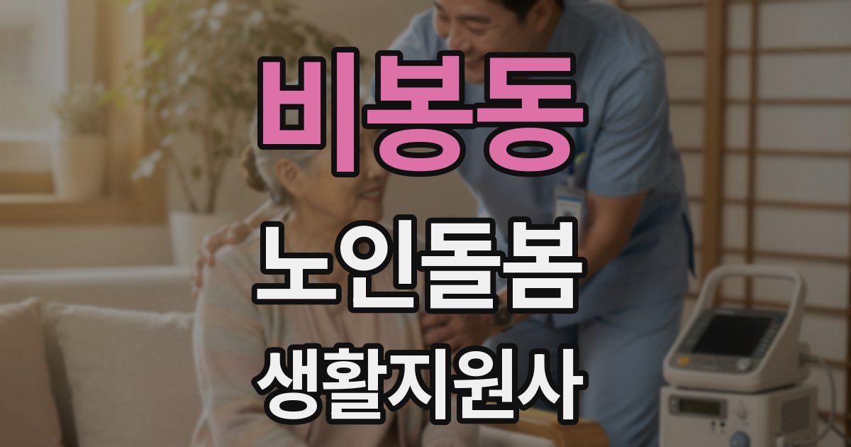 비봉동 노인돌봄생활지원사 자격증