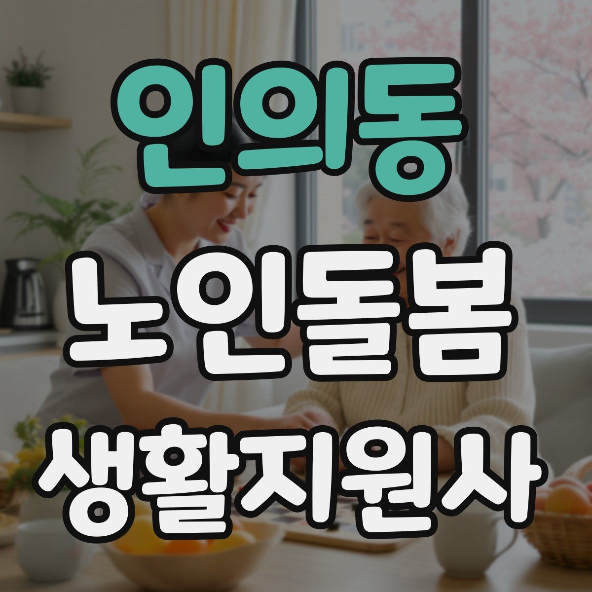 인의동 노인돌봄생활지원사 자격증