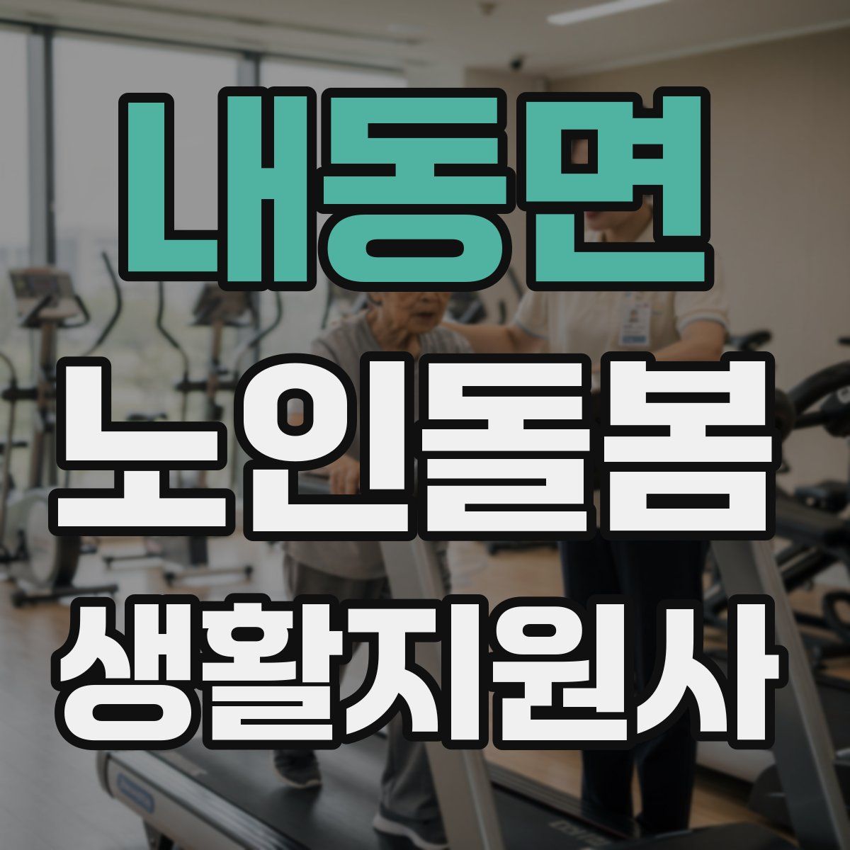 내동면 노인돌봄생활지원사 자격증