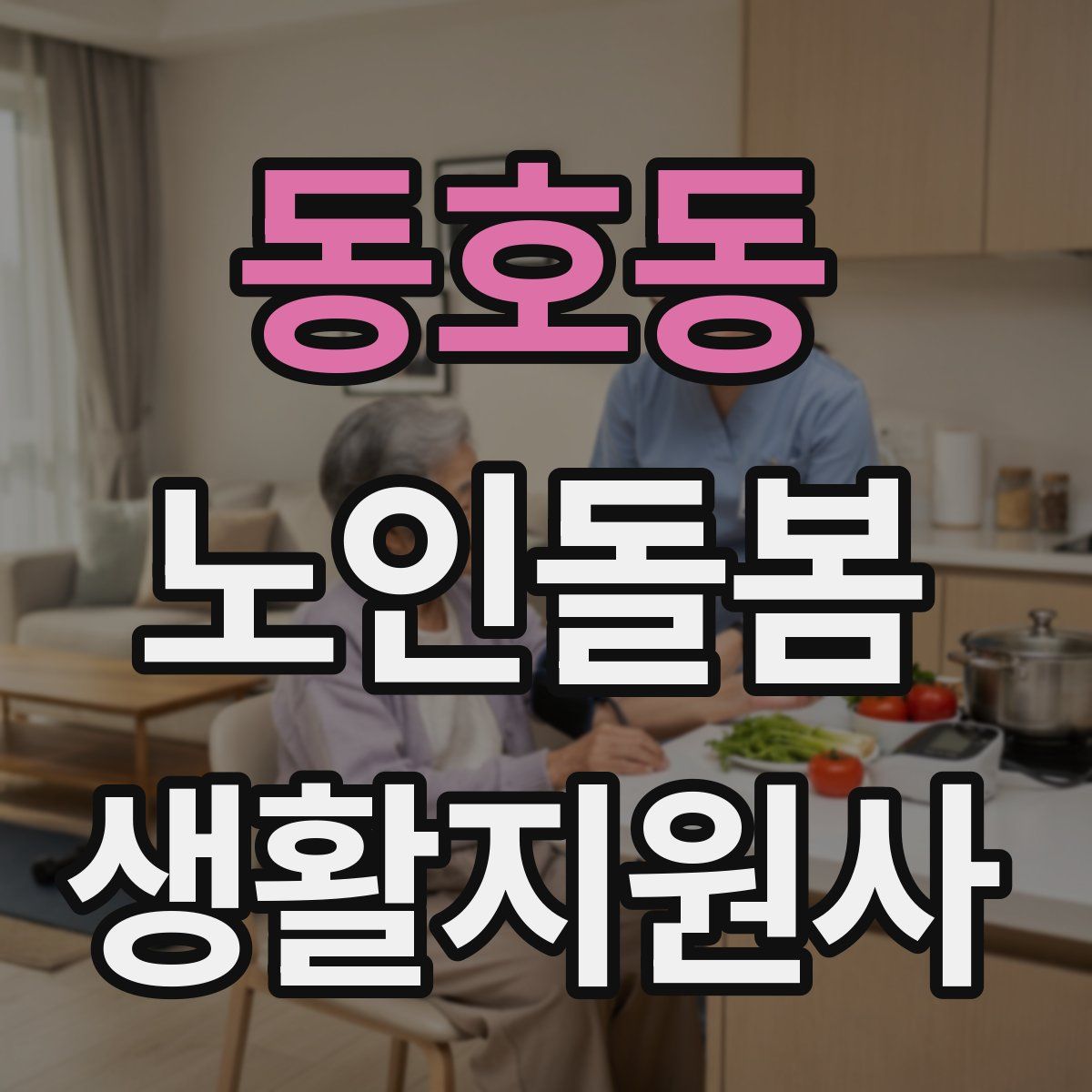 동호동 노인돌봄생활지원사 자격증