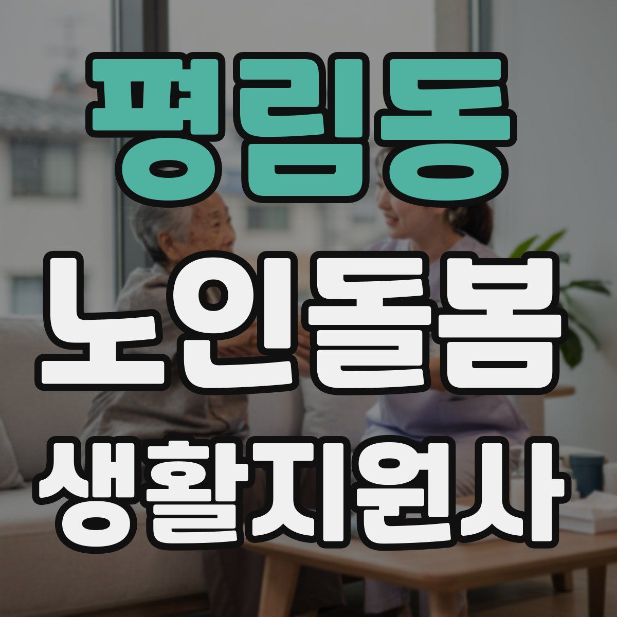 평림동 노인돌봄생활지원사 자격증