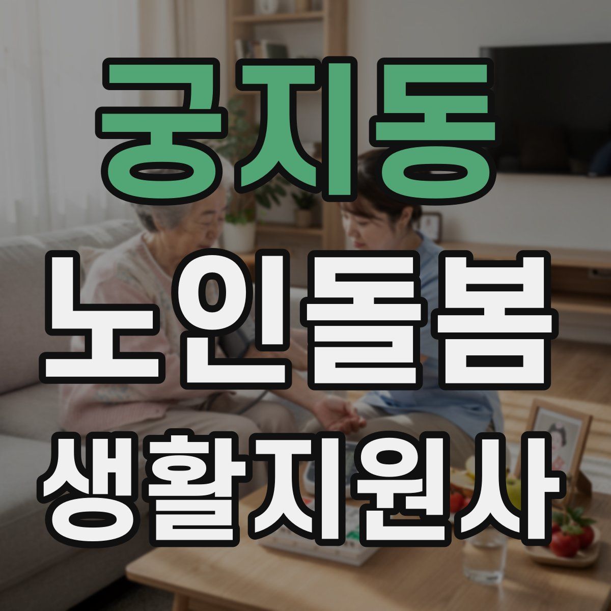 궁지동 노인돌봄생활지원사 자격증