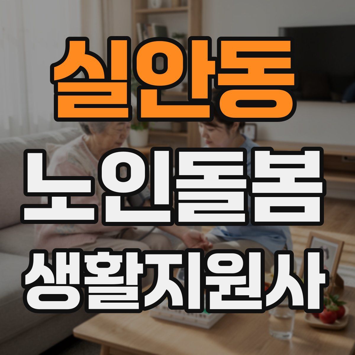 실안동 노인돌봄생활지원사 자격증