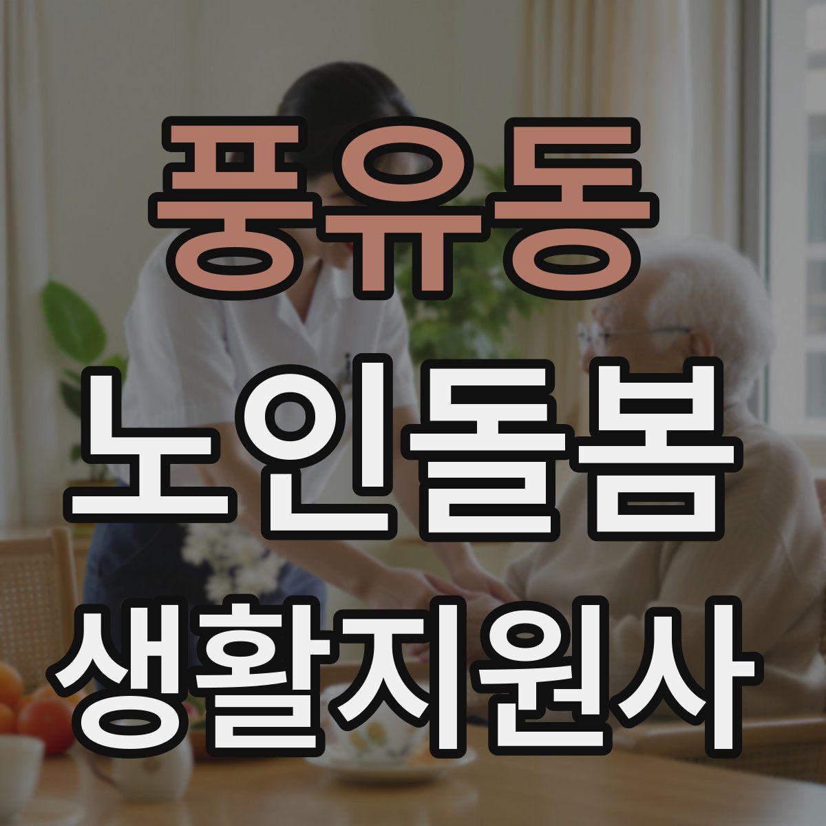 풍유동 노인돌봄생활지원사 자격증