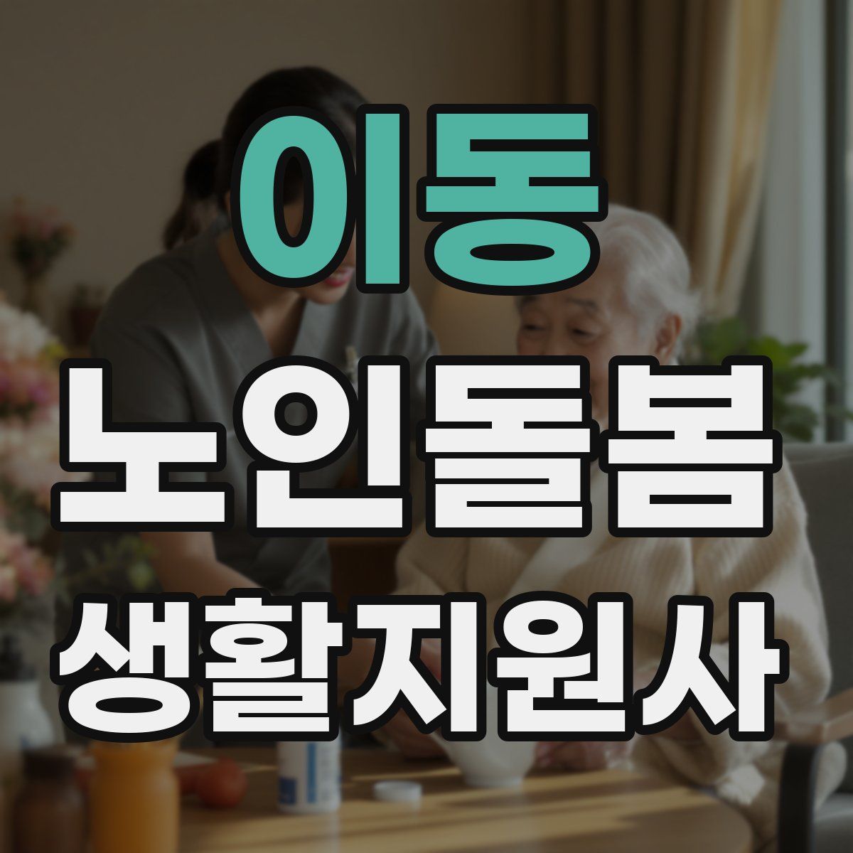 이동 노인돌봄생활지원사 자격증