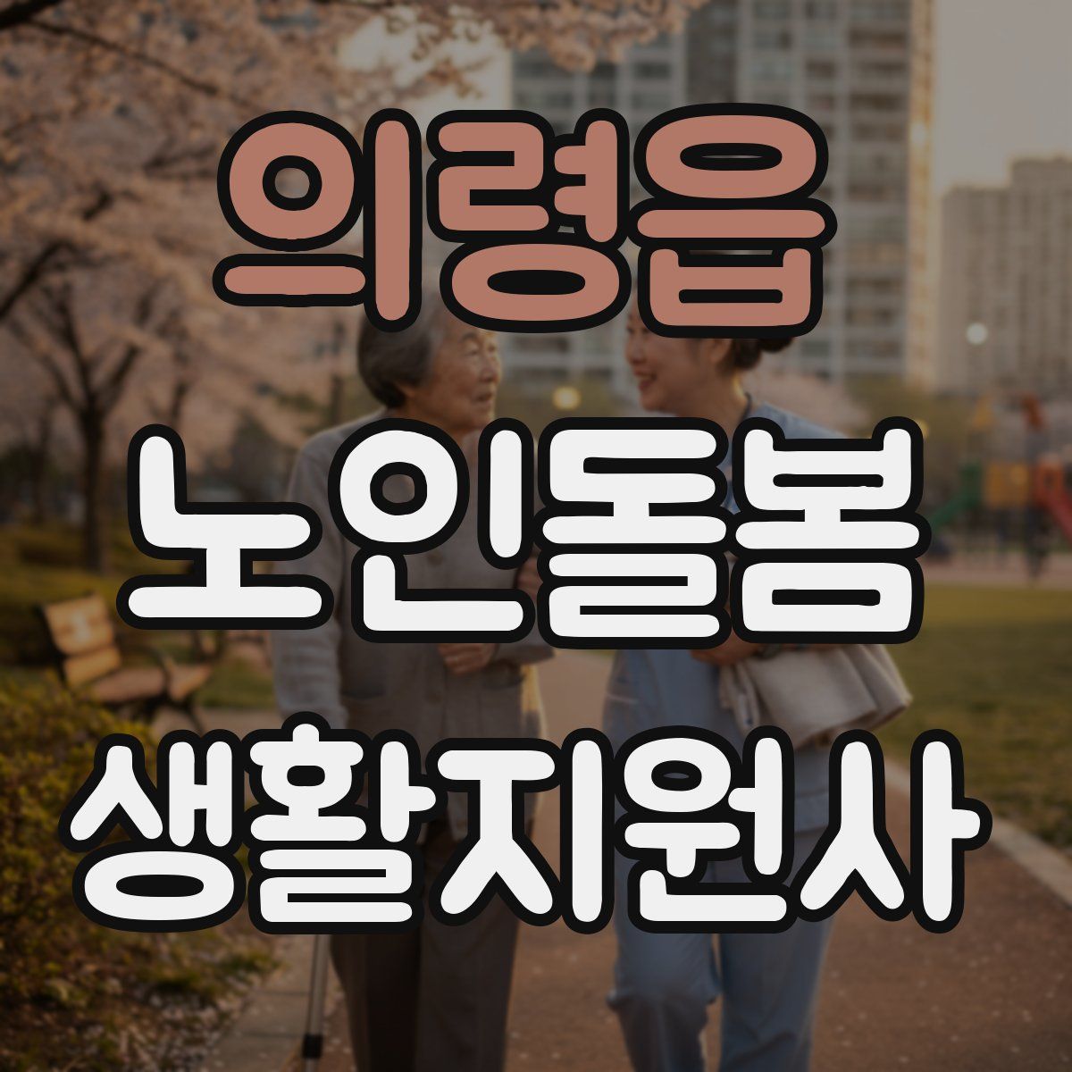 의령읍 노인돌봄생활지원사 자격증