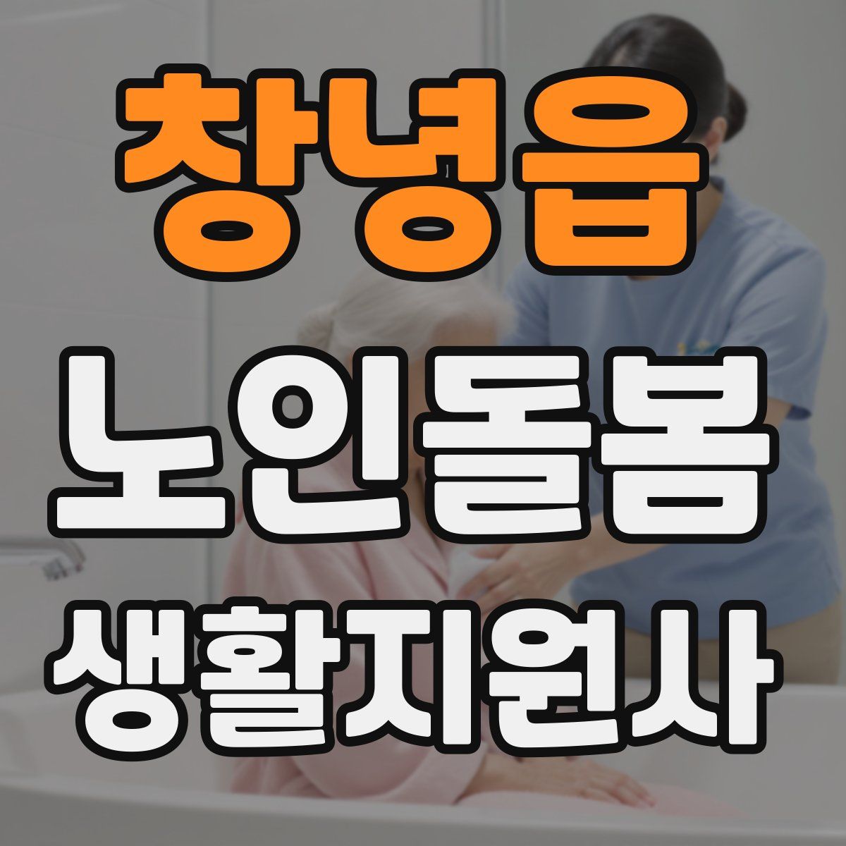 창녕읍 노인돌봄생활지원사 자격증