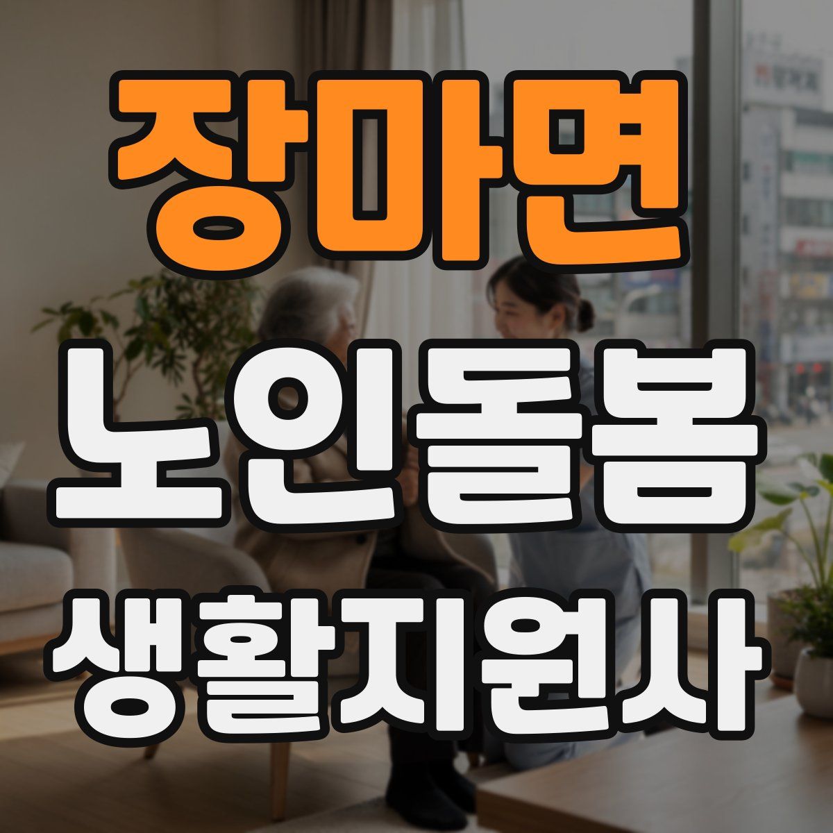 장마면 노인돌봄생활지원사 자격증