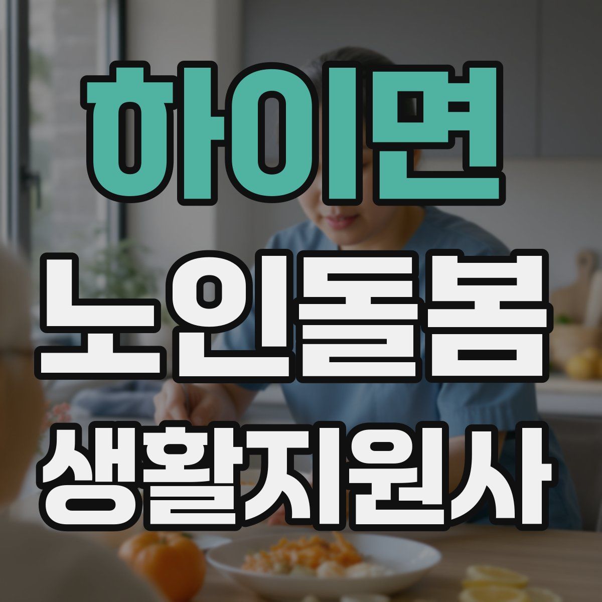 하이면 노인돌봄생활지원사 자격증