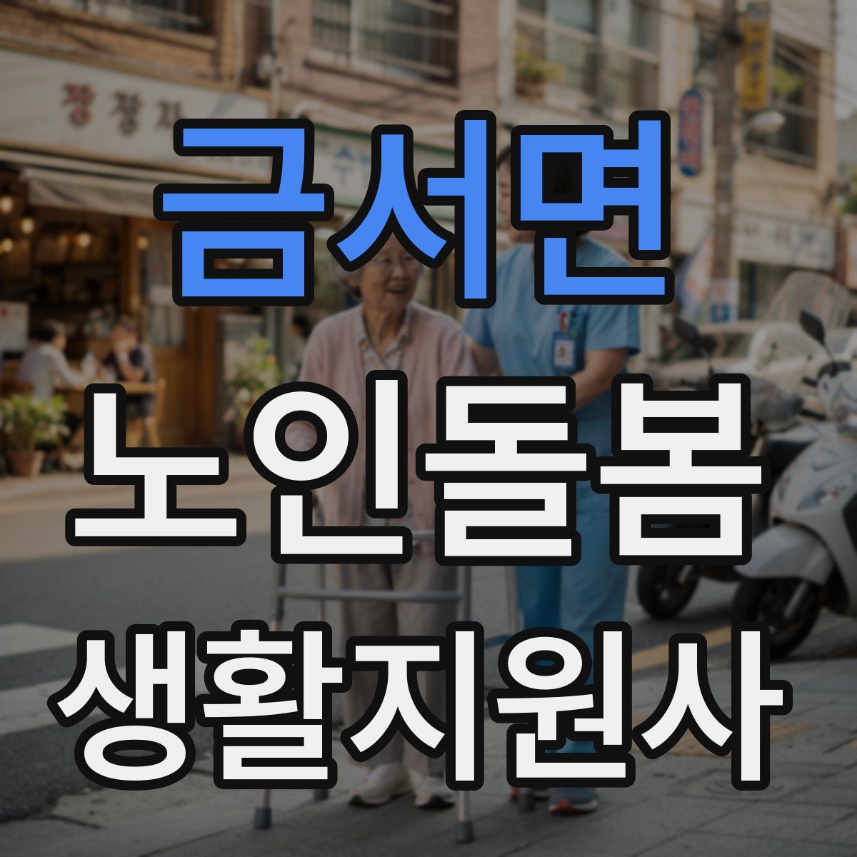 금서면 노인돌봄생활지원사 자격증