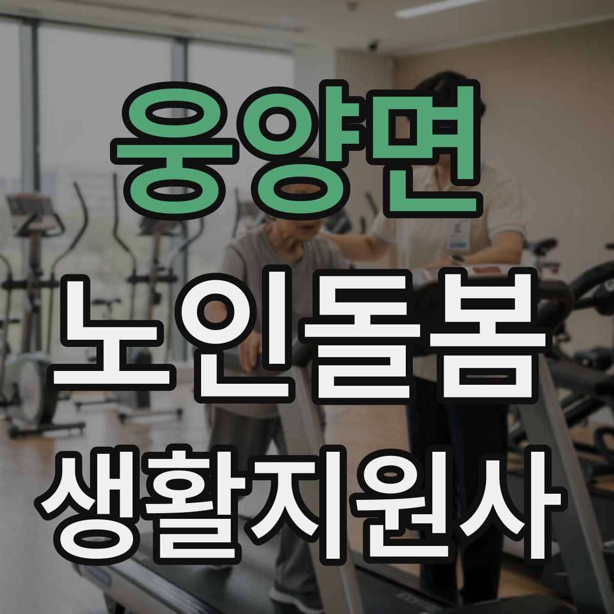 웅양면 노인돌봄생활지원사 자격증