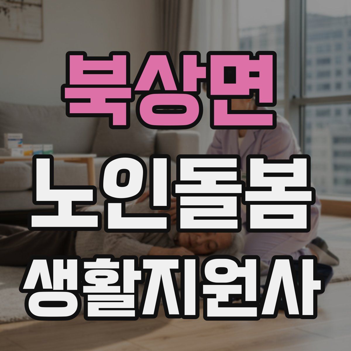 북상면 노인돌봄생활지원사 자격증