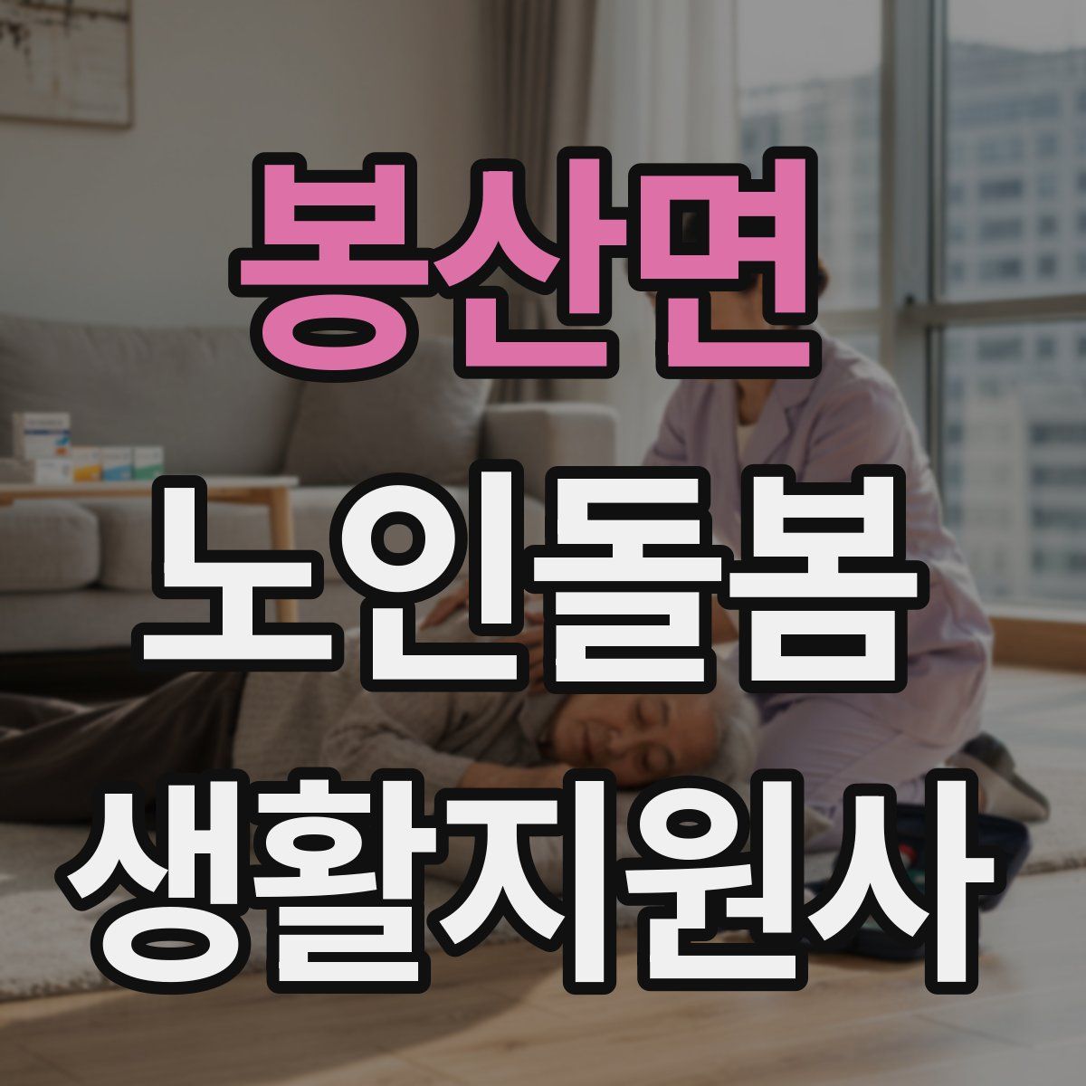 봉산면 노인돌봄생활지원사 자격증