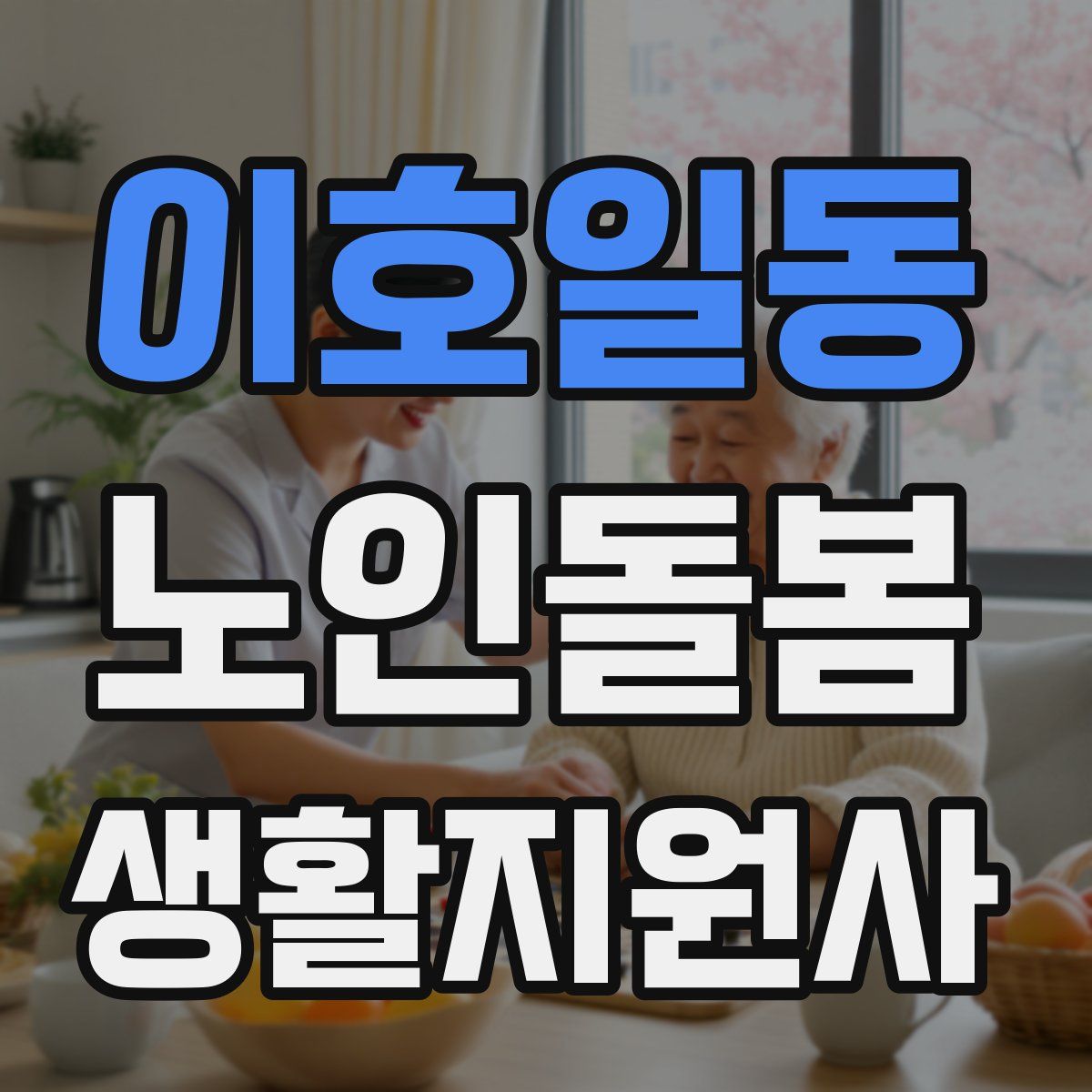 이호일동 노인돌봄생활지원사 자격증