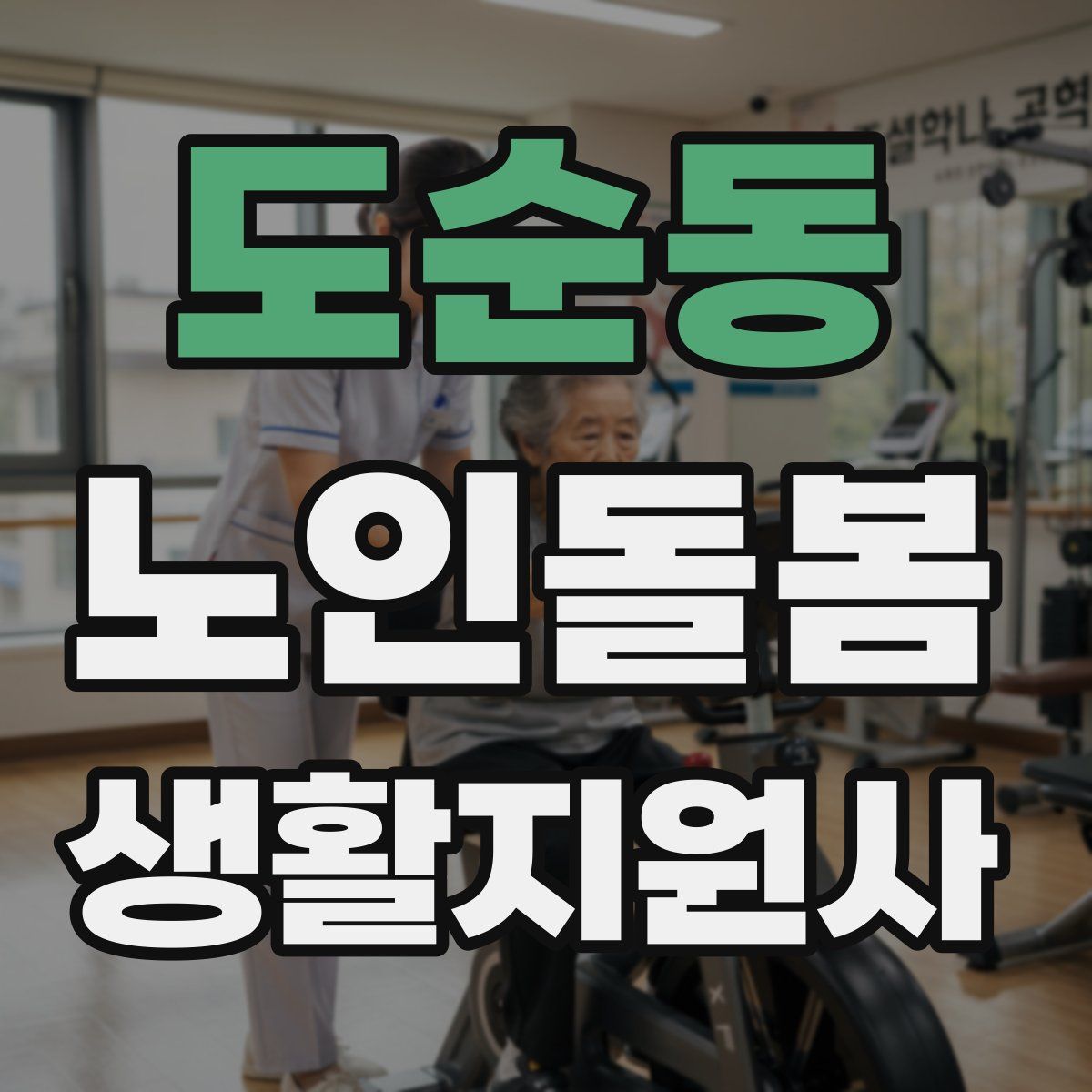 도순동 노인돌봄생활지원사 자격증