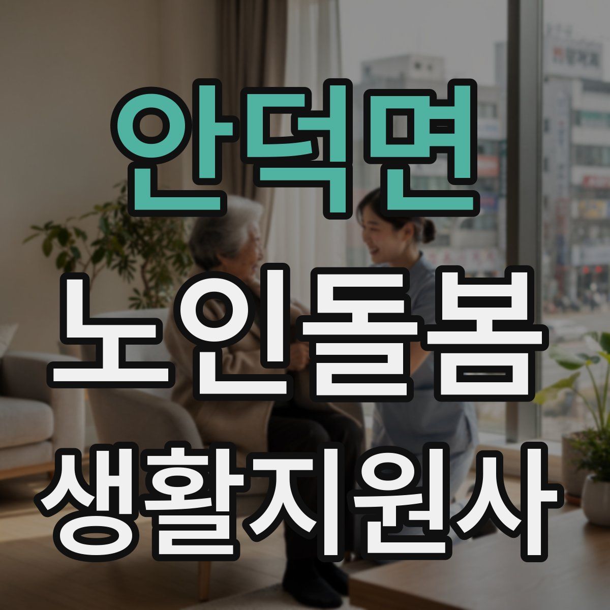 안덕면 노인돌봄생활지원사 자격증