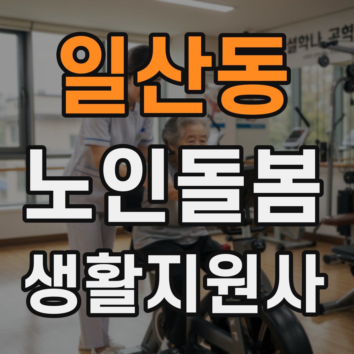 일산동 노인돌봄생활지원사 자격증