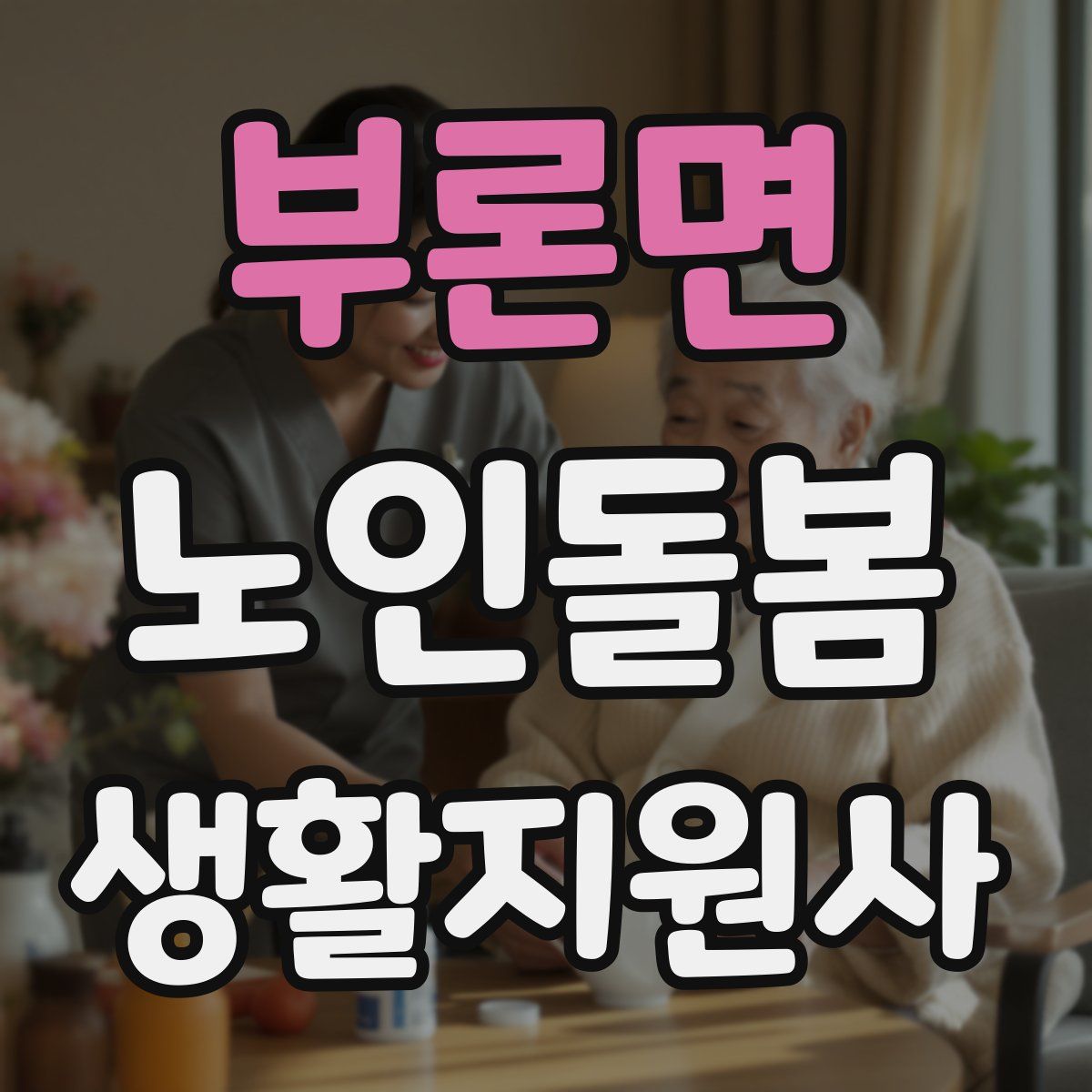 부론면 노인돌봄생활지원사 자격증