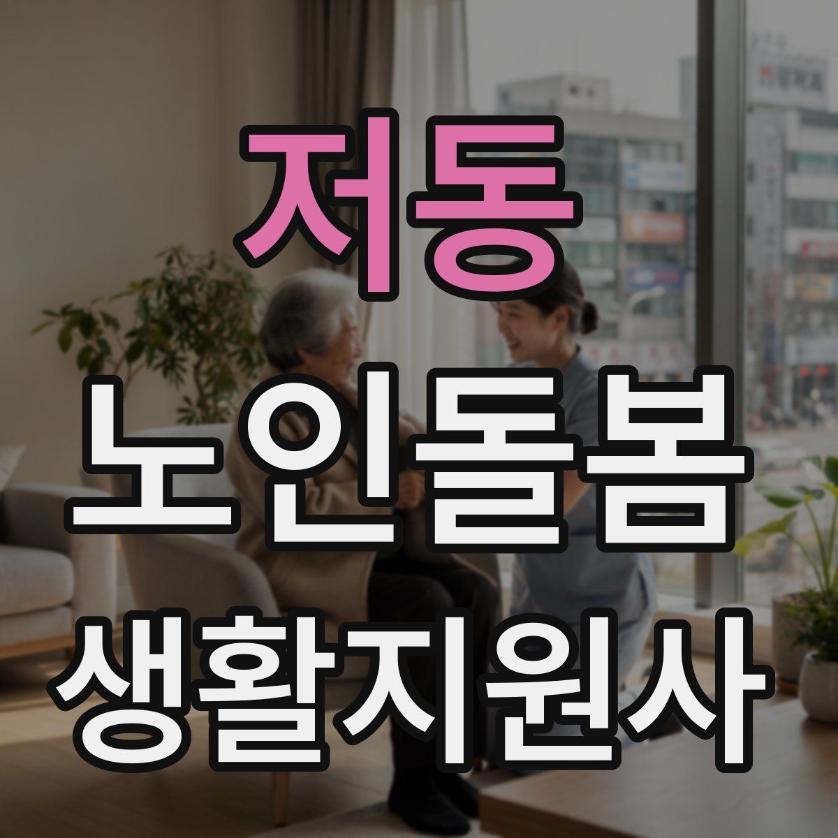 저동 노인돌봄생활지원사 자격증