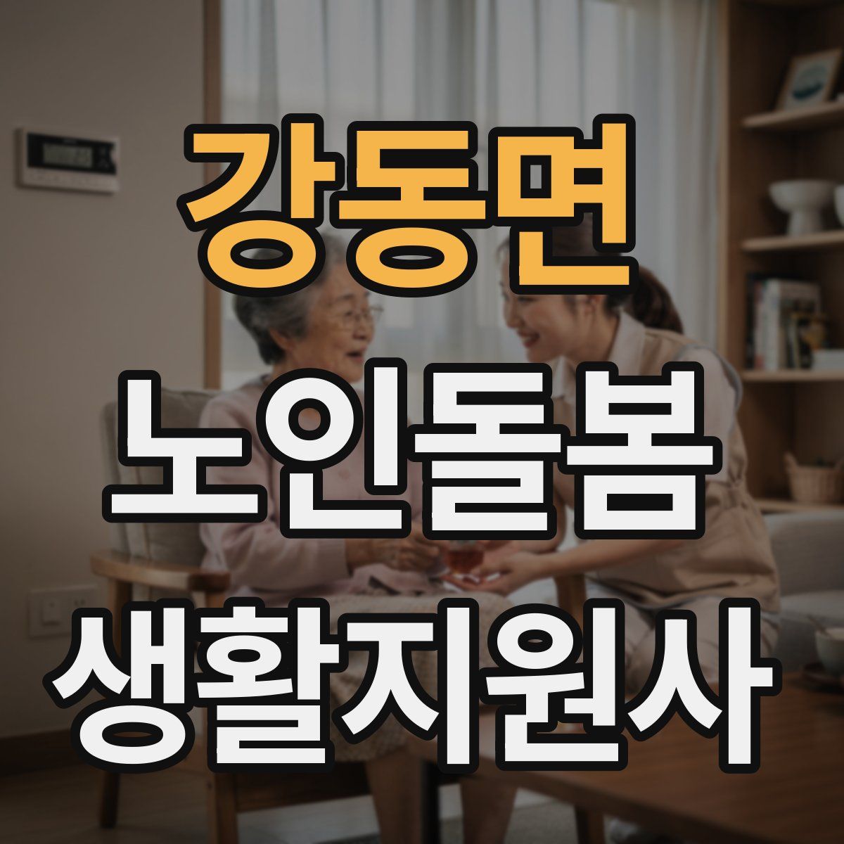 강동면 노인돌봄생활지원사 자격증