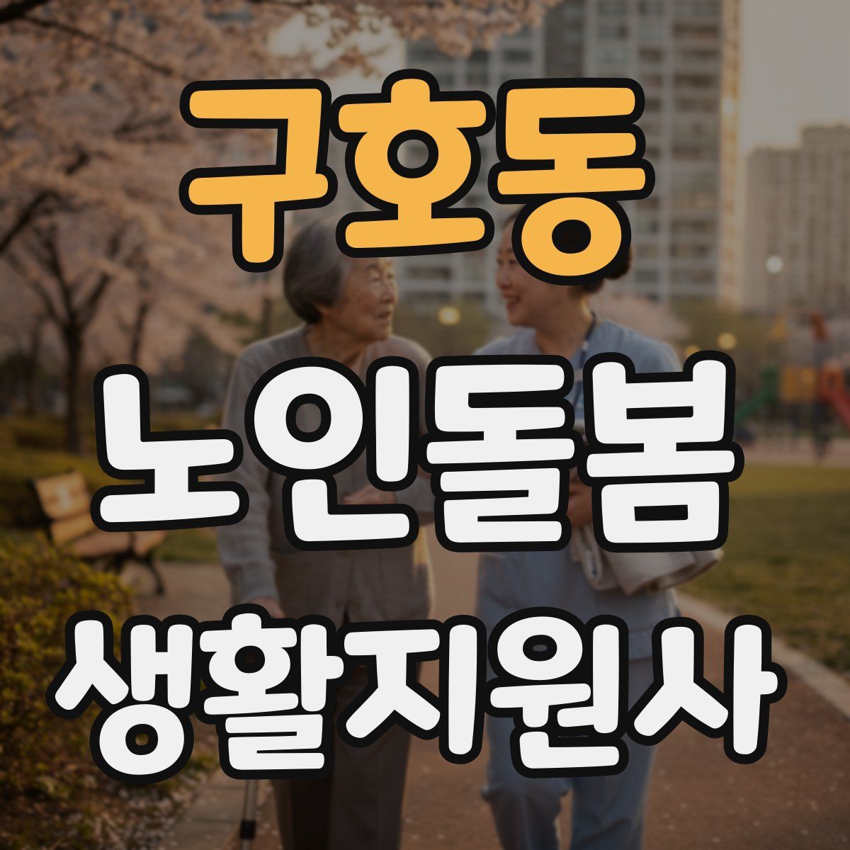 구호동 노인돌봄생활지원사 자격증