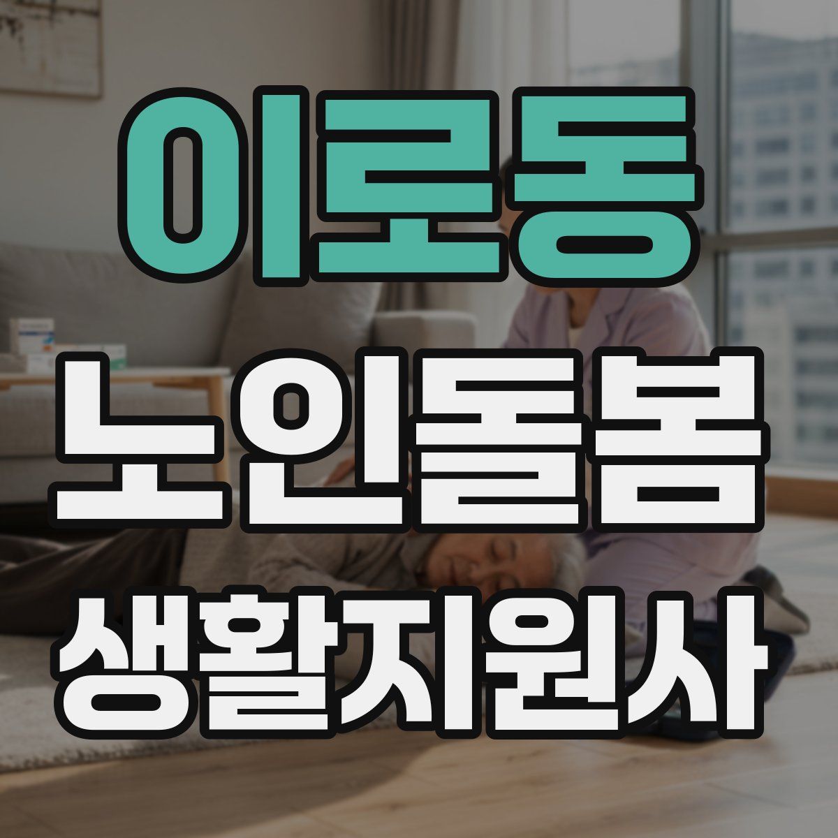 이로동 노인돌봄생활지원사 자격증
