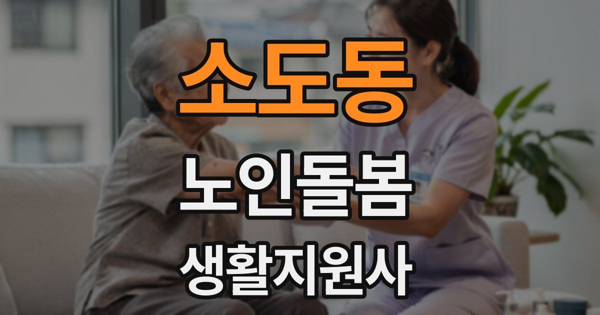 소도동 노인돌봄생활지원사 자격증