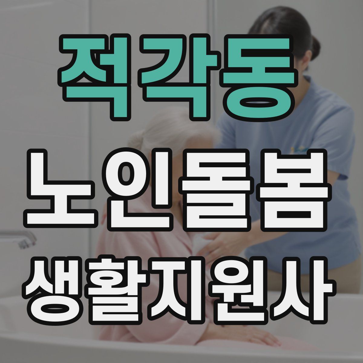 적각동 노인돌봄생활지원사 자격증