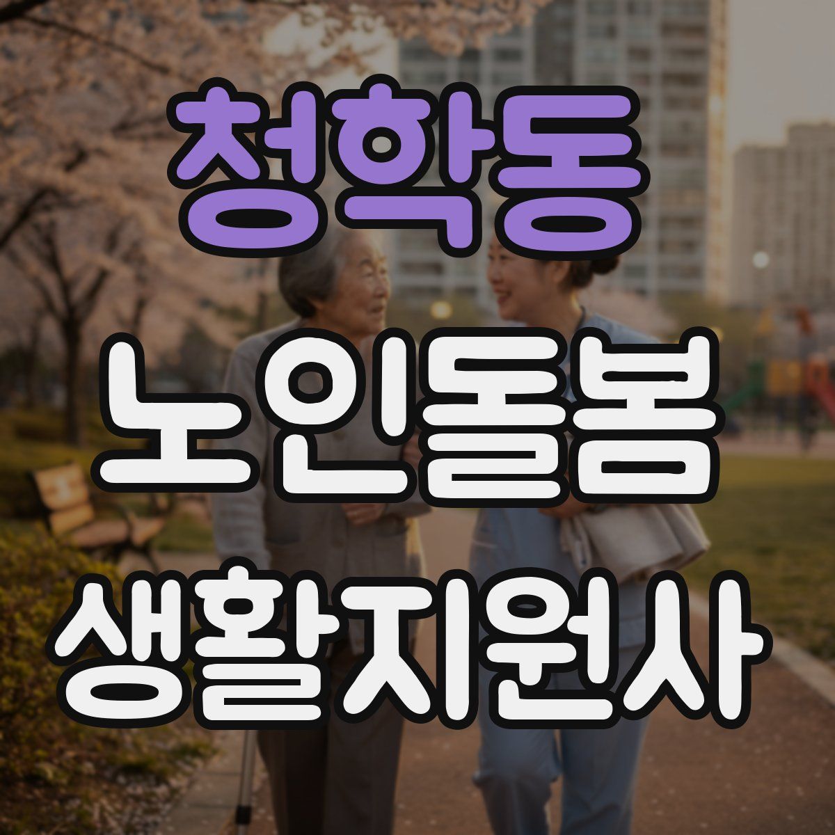 청학동 노인돌봄생활지원사 자격증