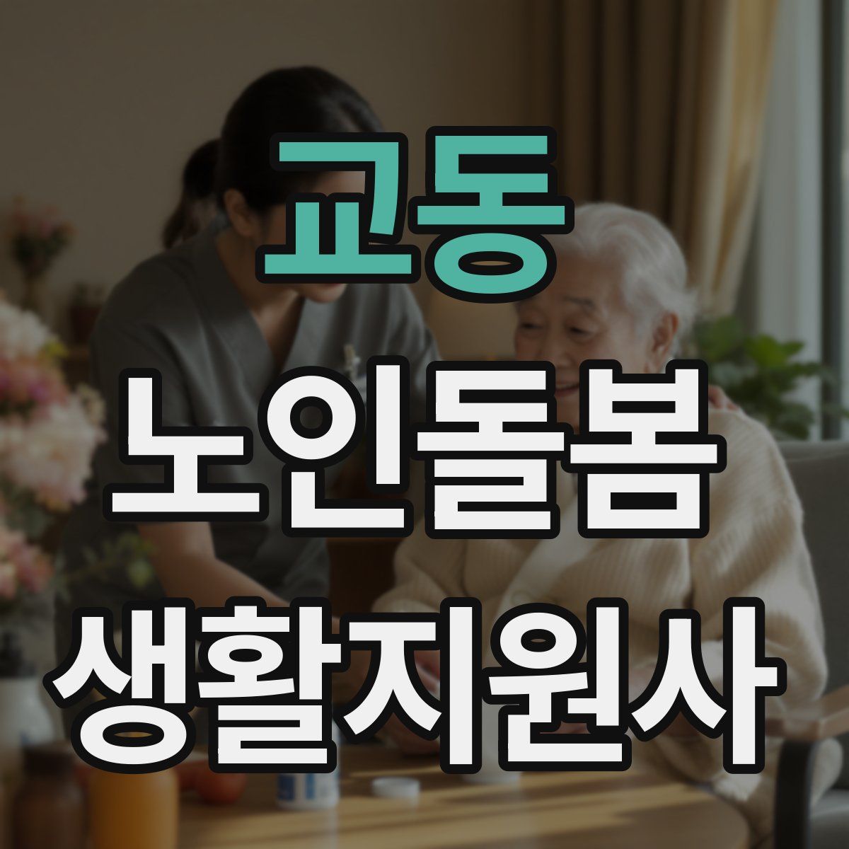교동 노인돌봄생활지원사 자격증