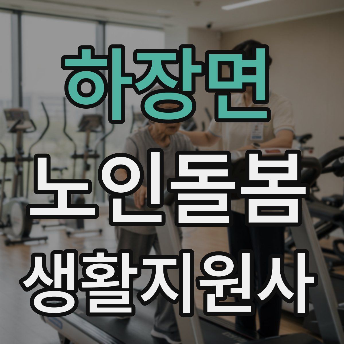 하장면 노인돌봄생활지원사 자격증