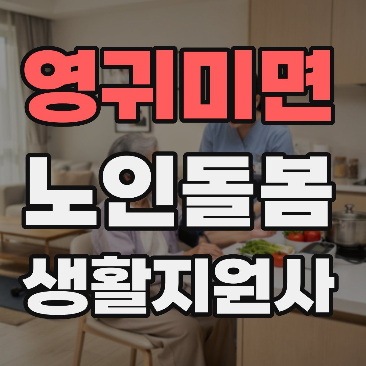 영귀미면 노인돌봄생활지원사 자격증