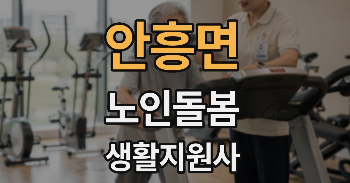 안흥면 노인돌봄생활지원사 자격증