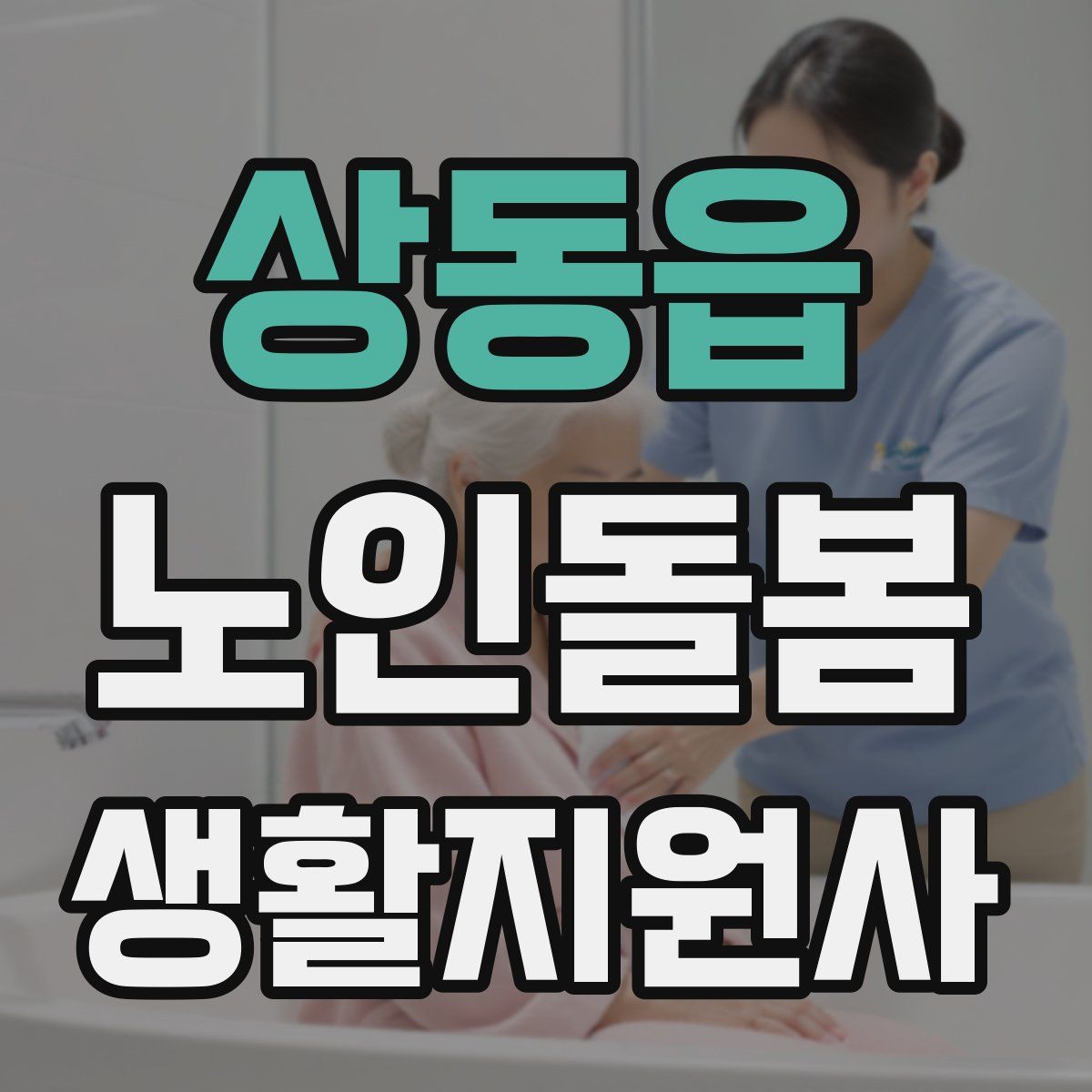 상동읍 노인돌봄생활지원사 자격증