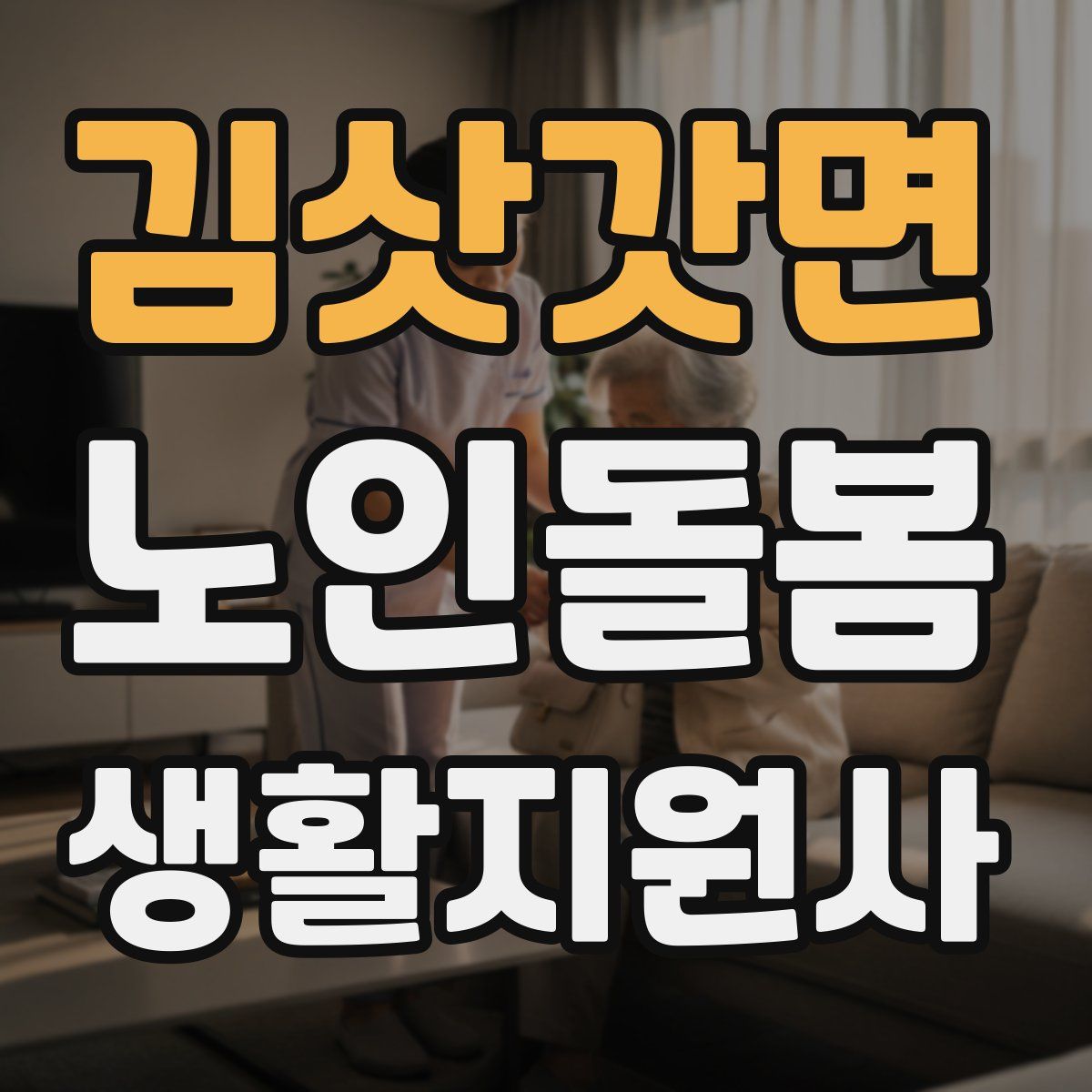 김삿갓면 노인돌봄생활지원사 자격증