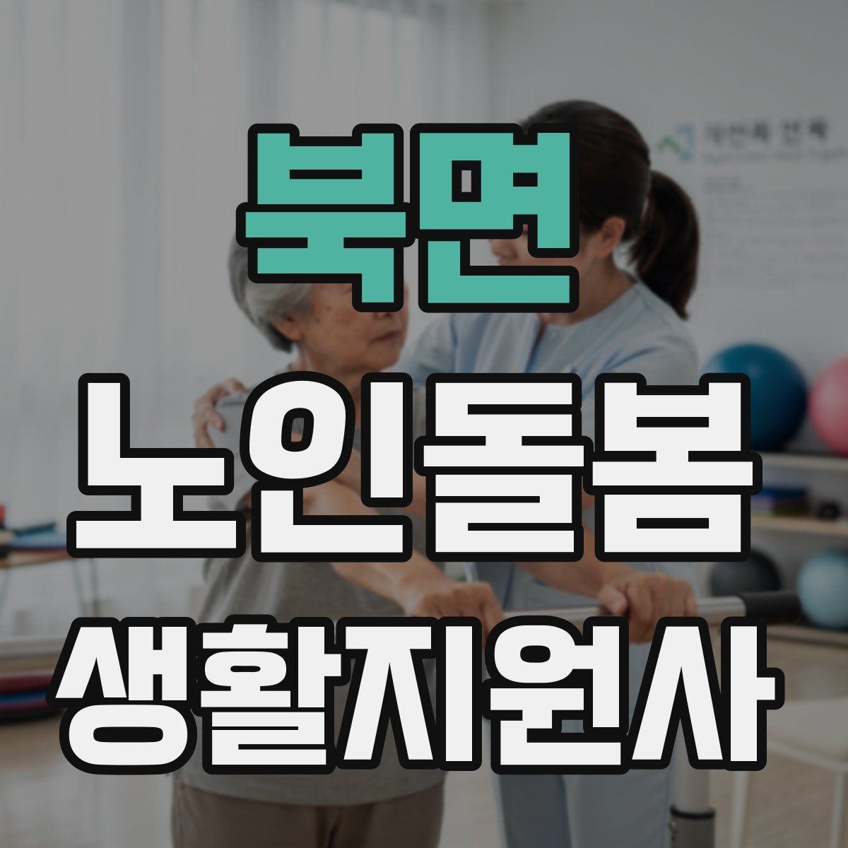 북면 노인돌봄생활지원사 자격증