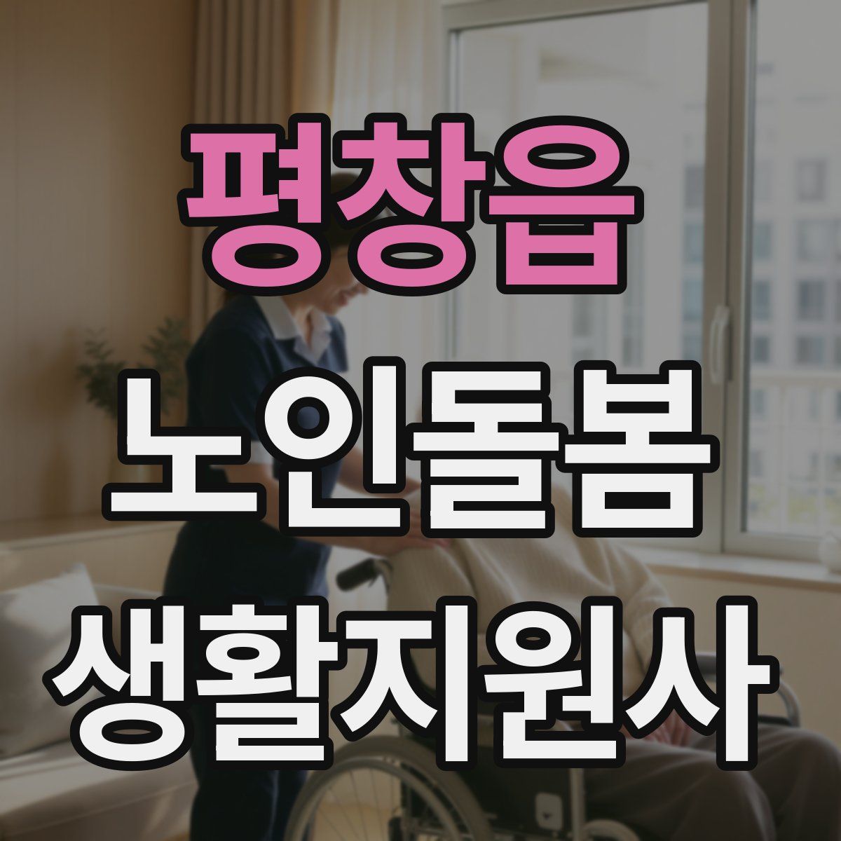 평창읍 노인돌봄생활지원사 자격증
