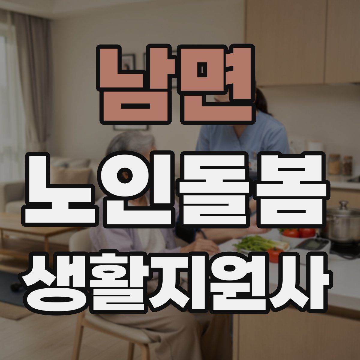 남면 노인돌봄생활지원사 자격증
