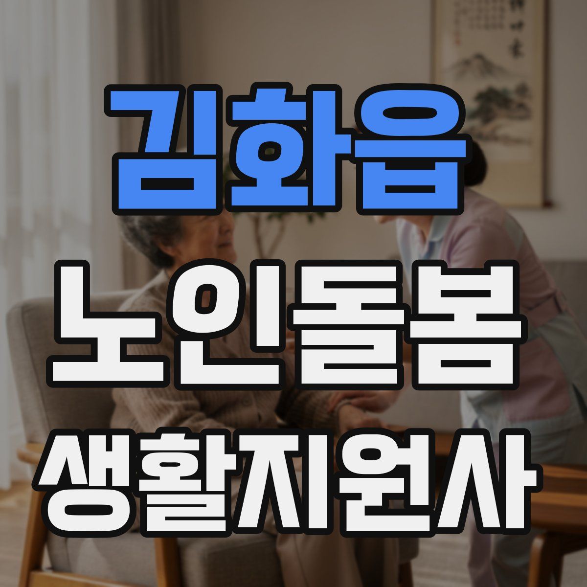 김화읍 노인돌봄생활지원사 자격증