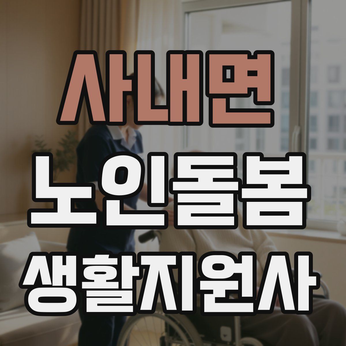 사내면 노인돌봄생활지원사 자격증