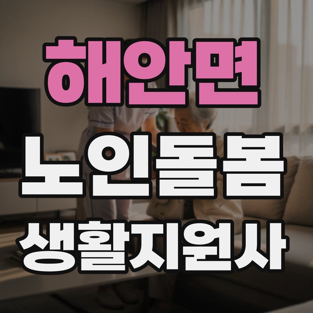 해안면 노인돌봄생활지원사 자격증 장보기 대금 결제 요청이 있을 때 주의