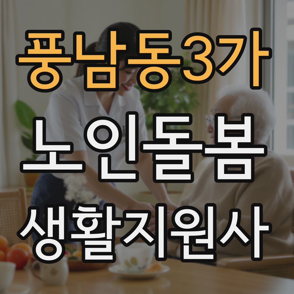 풍남동3가 노인돌봄생활지원사 자격증