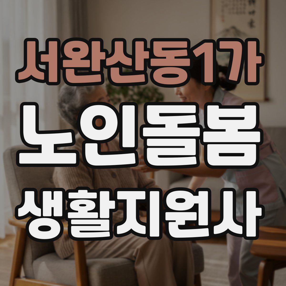 서완산동1가 노인돌봄생활지원사 자격증