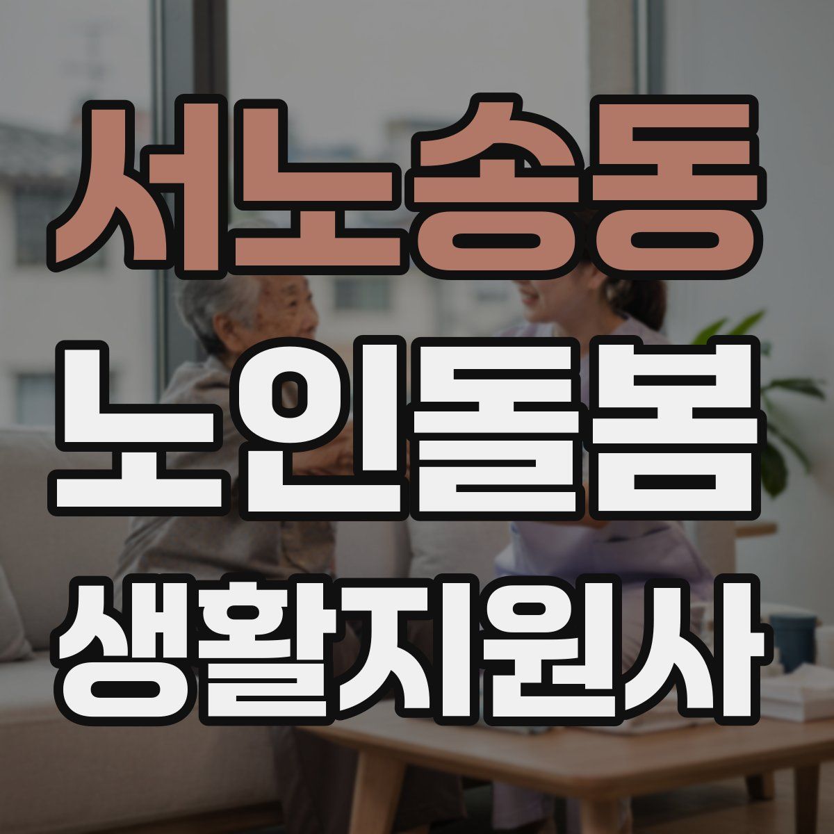 서노송동 노인돌봄생활지원사 자격증