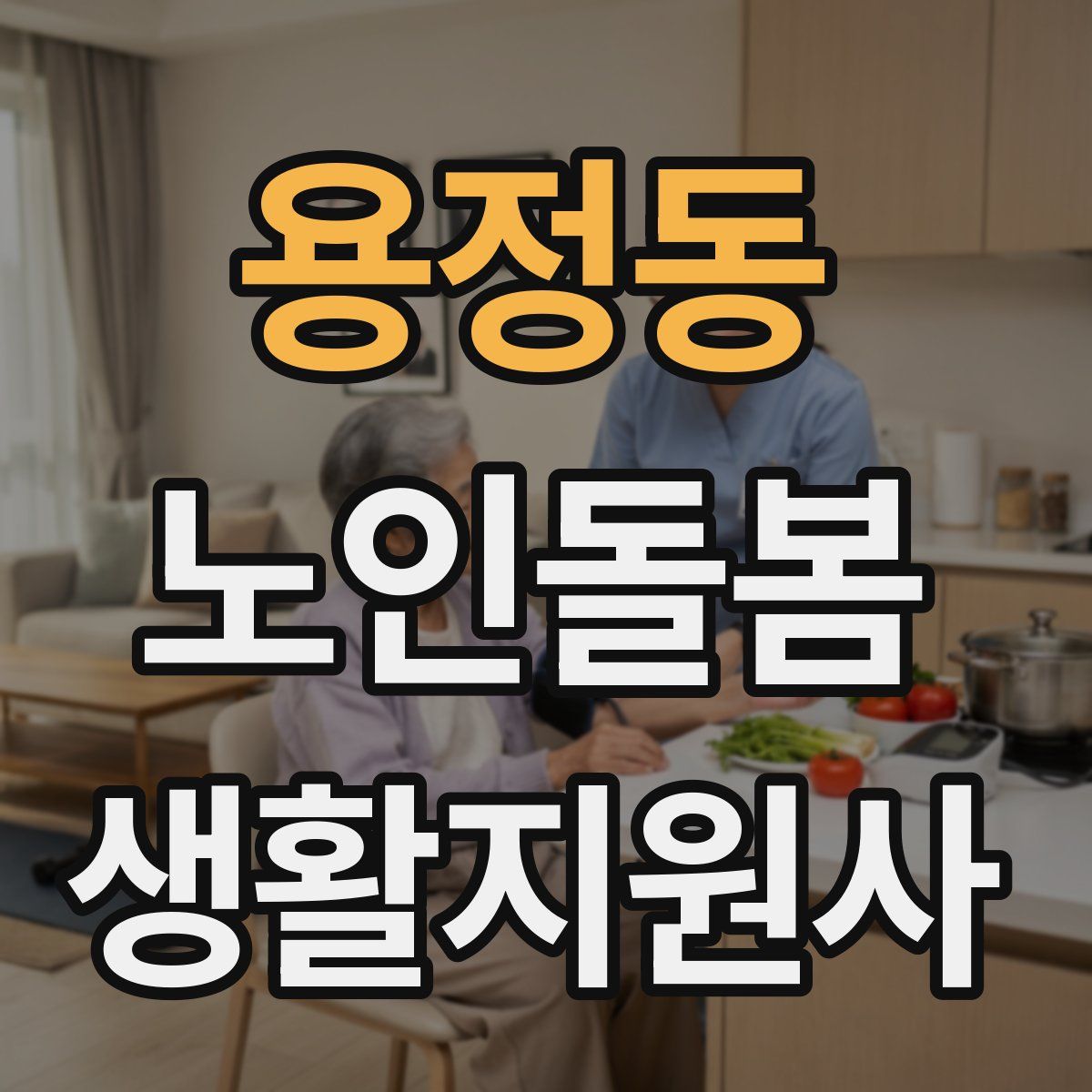 용정동 노인돌봄생활지원사 자격증