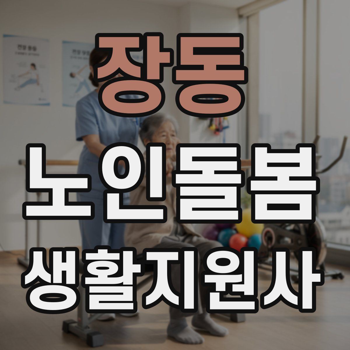 장동 노인돌봄생활지원사 자격증